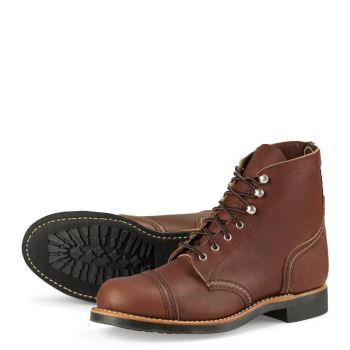 Red Wing Iron Ranger Short Boot in Amber Harness Leather Laarzen Dames DonkerBruin - 3365